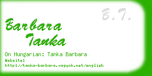 barbara tanka business card